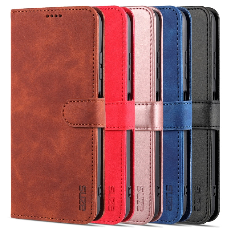 AZNS Skin Feel Calf Texture Custodia in pelle con apertura orizzontale con slot per carte, supporto e portafoglio, For Samsung Galaxy A22 5G, For Samsung Galaxy A32 4G