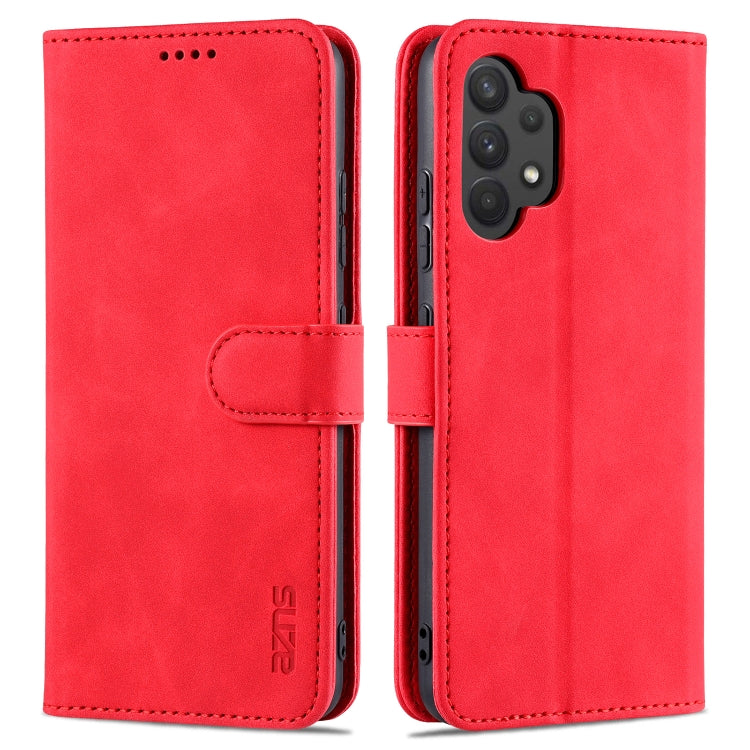 AZNS Skin Feel Calf Texture Custodia in pelle con apertura orizzontale con slot per carte, supporto e portafoglio, For Samsung Galaxy A22 5G, For Samsung Galaxy A32 4G