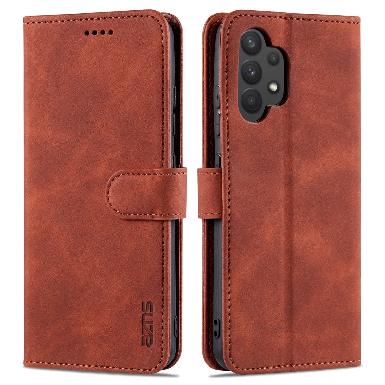 AZNS Skin Feel Calf Texture Custodia in pelle con apertura orizzontale con slot per carte, supporto e portafoglio, For Samsung Galaxy A22 5G, For Samsung Galaxy A32 4G
