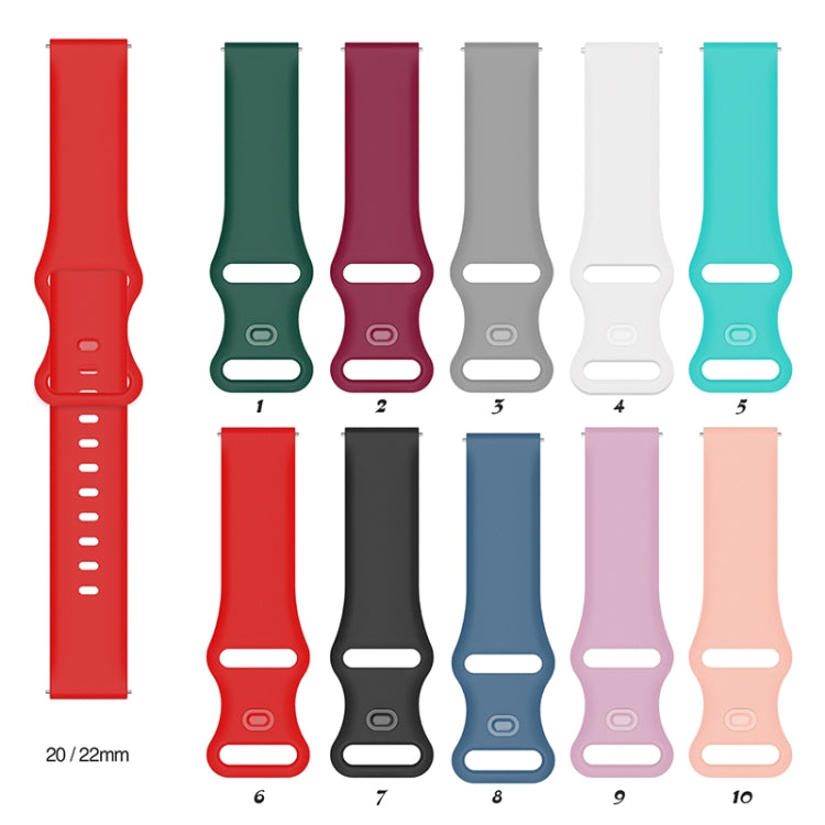 Cinturino silicone perforato per Huawei Watch 3 22mm 20mm