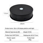 Giradischi girevole elettrico da 20 cm Espositore per riprese video Giradischi per fotografia, 20cm 110V US Plug, 20cm 220V EU Plug, 20cm 220V UK Plug, 20cm 220V AU Plug