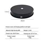 Giradischi girevole elettrico da 30 cm Espositore per riprese video Giradischi per fotografia, 30cm 110V US Plug, 30cm 220V EU Plug, 30cm 220V UK Plug, 30cm 220V AU Plug