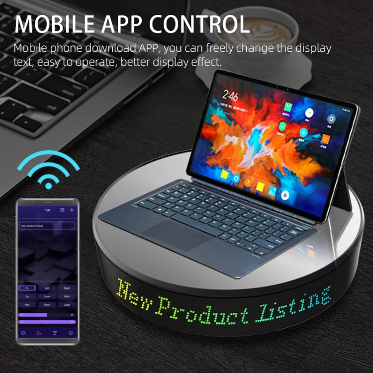 Schermo APP intelligente Display giradischi elettrico girevole Espositore a specchio Giradischi per riprese video in diretta