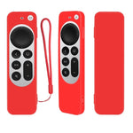 Custodia protettiva in silicone con corda per telecomando Apple TV 4K 4th Siri