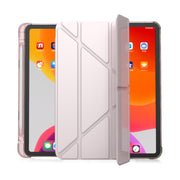 Flip orizzontale multi-pieghevole in pelle PU + TPU Aitbag Custodia in mezza pasta antiurto con supporto e slot per penna e funzione Sleep / Wake-up, For iPad Pro 11 2022 / 2020/2021