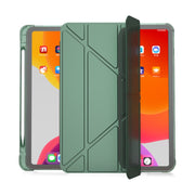 Flip orizzontale multi-pieghevole in pelle PU + TPU Aitbag Custodia in mezza pasta antiurto con supporto e slot per penna e funzione Sleep / Wake-up, For iPad Pro 11 2022 / 2020/2021