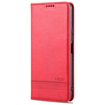 AZNS Custodia in pelle a vibrazione orizzontale con struttura in vitello magnetico con slot per carte, supporto e portafoglio, For vivo Y53s