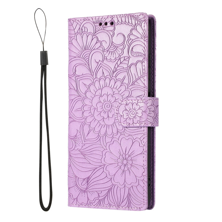 Custodia in pelle con flip orizzontale in rilievo con girasoli effetto pelle con supporto e slot per carte, portafoglio e cordino, For Samsung Galaxy A22 5G, For Samsung Galaxy A51