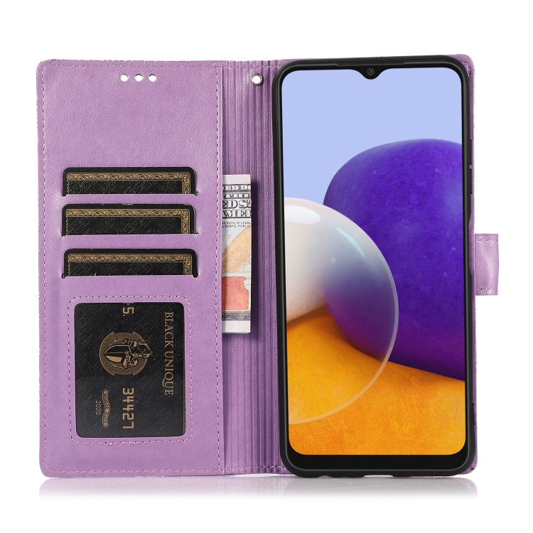 Custodia in pelle con flip orizzontale in rilievo con girasoli effetto pelle con supporto e slot per carte, portafoglio e cordino, For Samsung Galaxy A22 5G, For Samsung Galaxy A51