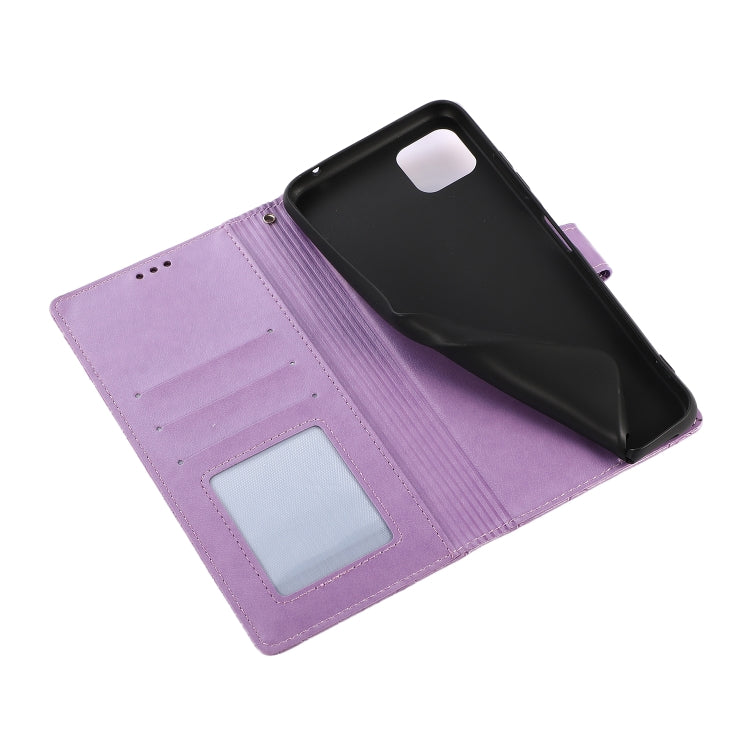 Custodia in pelle con flip orizzontale in rilievo con girasoli effetto pelle con supporto e slot per carte, portafoglio e cordino, For Samsung Galaxy A22 5G, For Samsung Galaxy A51