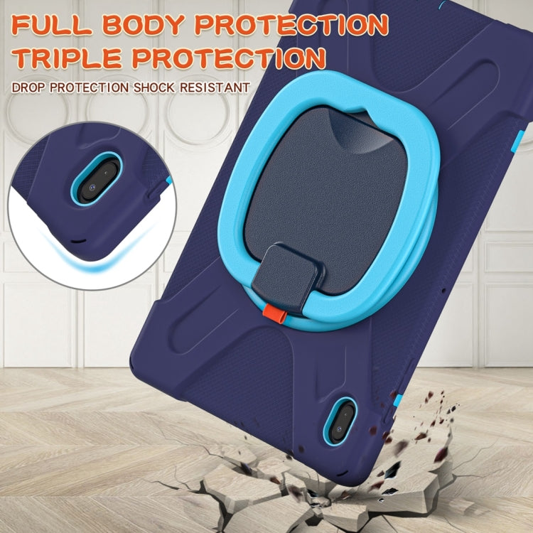 Custodia protettiva in silicone + PC con supporto e tracolla, For Samsung Galaxy Tab S7 FE T730