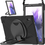 Custodia protettiva in silicone + PC con supporto e tracolla, For Samsung Galaxy Tab S7 FE T730