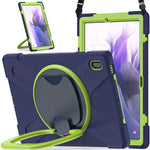 Custodia protettiva in silicone + PC con supporto e tracolla, For Samsung Galaxy Tab S7 FE T730