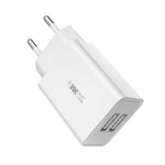 WK WP-U56 Adattatore di alimentazione per caricabatterie da viaggio a ricarica rapida Dual USB 2A,, UK Plug, EU Plug