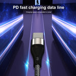 Cavo dati USB-C 60W intrecciato in nylon 1-2 metri