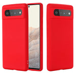 Custodia a copertura totale antiurto in silicone liquido Pure Color, For Google Pixel 6