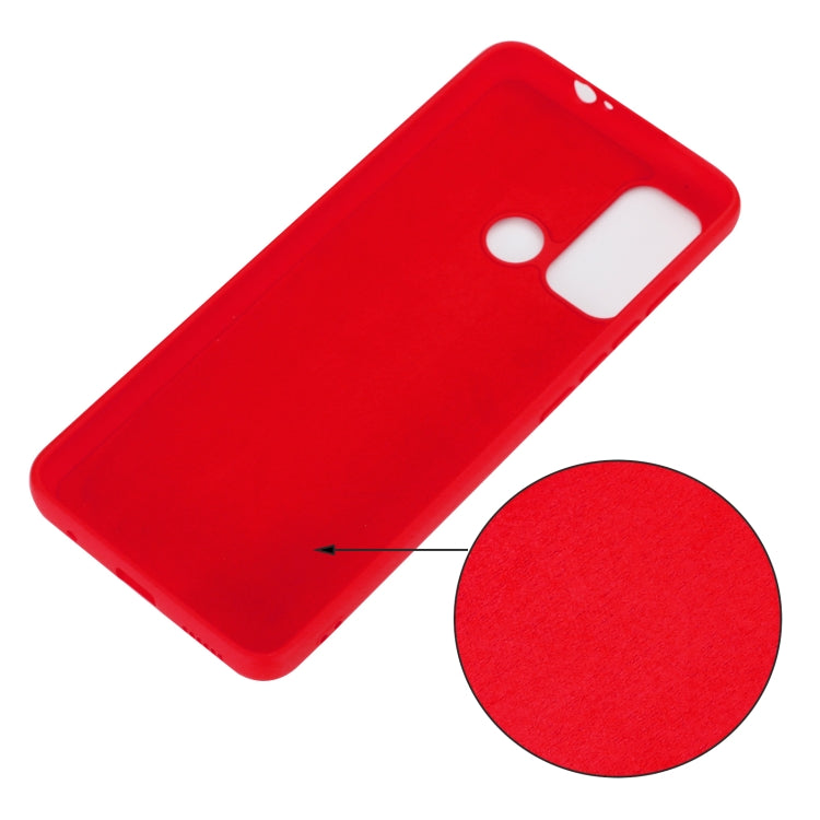 Custodia protettiva a copertura totale anticaduta in silicone liquido tinta unita, For Motorola Moto G60
