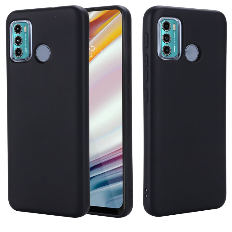 Custodia protettiva a copertura totale anticaduta in silicone liquido tinta unita, For Motorola Moto G60