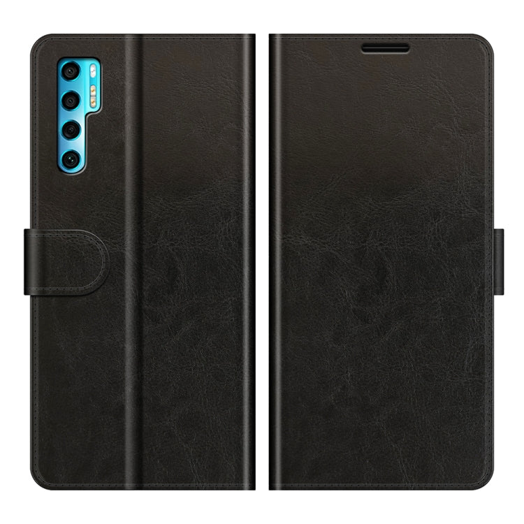 R64 Texture Custodia protettiva a vibrazione orizzontale singola con supporto e slot per schede e portafoglio e cornice per foto, For TCL 20 Pro 5G, For TCL 20S / 20 5G / 20L
