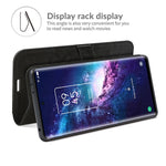 R64 Texture Custodia protettiva a vibrazione orizzontale singola con supporto e slot per schede e portafoglio e cornice per foto, For TCL 20 Pro 5G, For TCL 20S / 20 5G / 20L