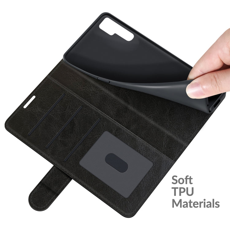 R64 Texture Custodia protettiva a vibrazione orizzontale singola con supporto e slot per schede e portafoglio e cornice per foto, For TCL 20 Pro 5G, For TCL 20S / 20 5G / 20L