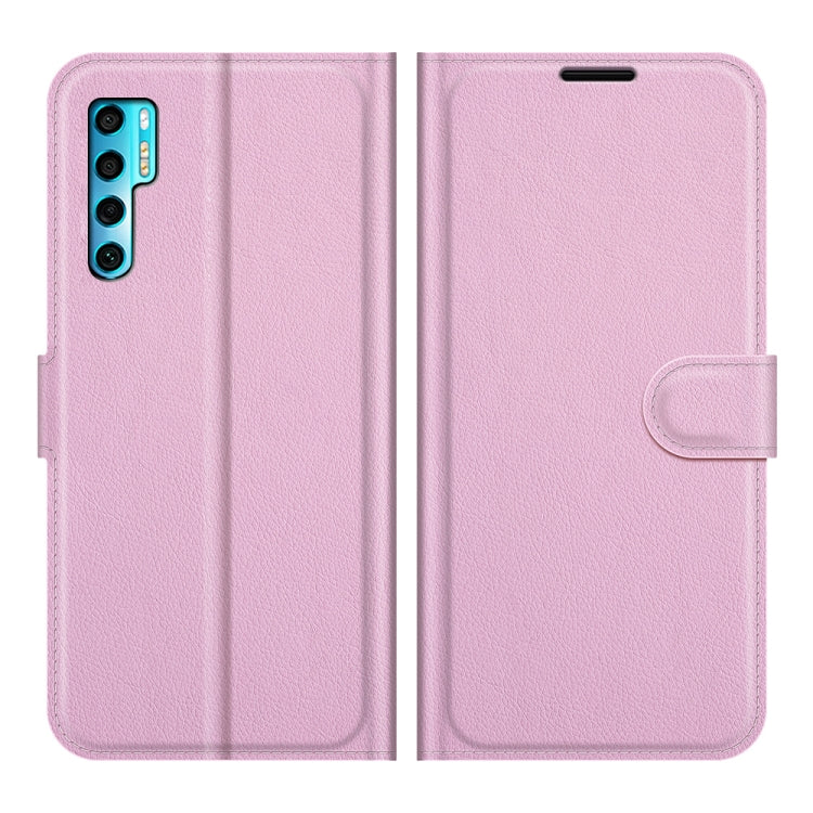 Litchi Texture Custodia protettiva a vibrazione orizzontale con supporto, slot per schede e portafoglio, For TCL 20 Pro 5G, For TCL 20S / 20 5G / 20L