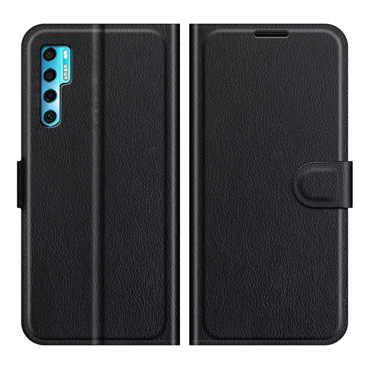 Litchi Texture Custodia protettiva a vibrazione orizzontale con supporto, slot per schede e portafoglio, For TCL 20 Pro 5G, For TCL 20S / 20 5G / 20L