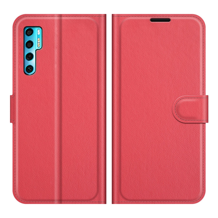 Litchi Texture Custodia protettiva a vibrazione orizzontale con supporto, slot per schede e portafoglio, For TCL 20 Pro 5G, For TCL 20S / 20 5G / 20L