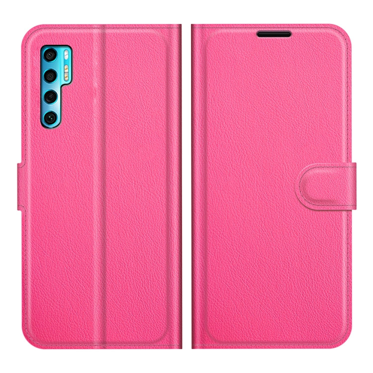Litchi Texture Custodia protettiva a vibrazione orizzontale con supporto, slot per schede e portafoglio, For TCL 20 Pro 5G, For TCL 20S / 20 5G / 20L