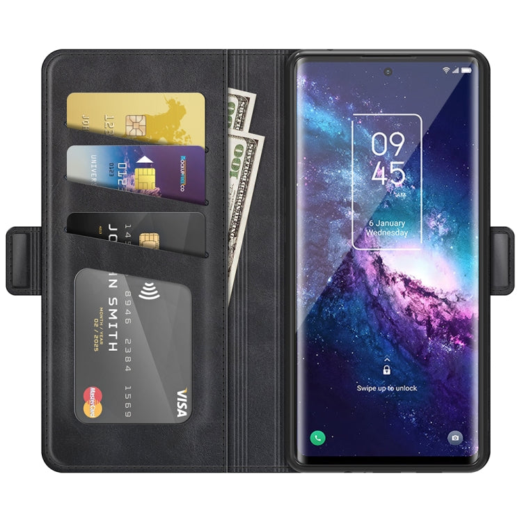 Custodia in pelle flip orizzontale con fibbia magnetica a doppio lato con supporto, slot per carte e portafoglio, For TCL 20 Pro 5G, For TCL 20 SE, For TCL 20S / 20 5G / 20L