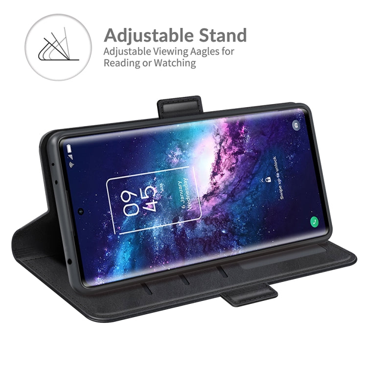 Custodia in pelle flip orizzontale con fibbia magnetica a doppio lato con supporto, slot per carte e portafoglio, For TCL 20 Pro 5G, For TCL 20 SE, For TCL 20S / 20 5G / 20L