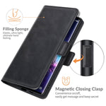Custodia in pelle flip orizzontale con fibbia magnetica a doppio lato con supporto, slot per carte e portafoglio, For TCL 20 Pro 5G, For TCL 20 SE, For TCL 20S / 20 5G / 20L