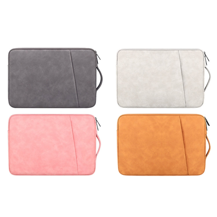 ND08 Borsa interna per notebook in pelle di pecora, 13.3 inch, 14.1-15.4 inch