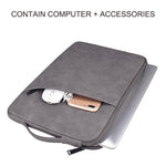 ND08 Borsa interna per notebook in pelle di pecora, 13.3 inch, 14.1-15.4 inch