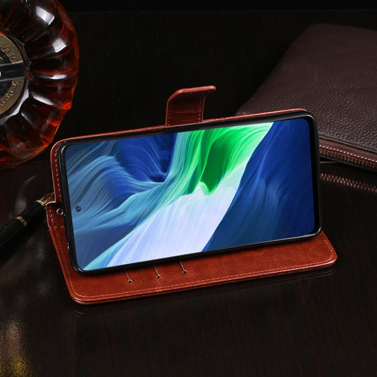 idewei Custodia in pelle a vibrazione orizzontale Crazy Horse Texture con supporto e slot per carte e portafoglio, For Infinix Note 10 Pro, For Lenovo K13, For Lenovo K13 Note