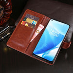 idewei Custodia in pelle a vibrazione orizzontale Crazy Horse Texture con supporto e slot per carte e portafoglio, For OnePlus Nord N200 5G, For Asus Zenfone 8 Flip, For Infinix Hot 10T