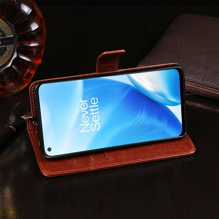 idewei Custodia in pelle a vibrazione orizzontale Crazy Horse Texture con supporto e slot per carte e portafoglio, For OnePlus Nord N200 5G, For Asus Zenfone 8 Flip, For Infinix Hot 10T
