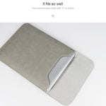 PU02 Borsa per notebook ultrasottile con borsa piccola, 11.6-12.5 inch, 13.3 inch, 14.1-15.4 inch