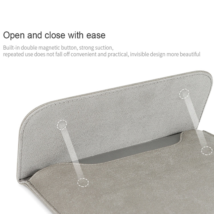 PU02 Borsa per notebook ultrasottile con borsa piccola, 11.6-12.5 inch, 13.3 inch, 14.1-15.4 inch