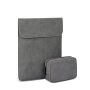 PU02 Borsa per notebook ultrasottile con borsa piccola, 11.6-12.5 inch, 13.3 inch, 14.1-15.4 inch