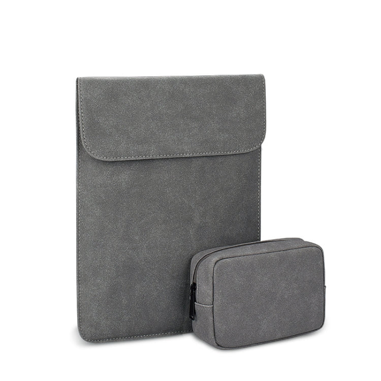PU02 Borsa per notebook ultrasottile con borsa piccola, 11.6-12.5 inch, 13.3 inch, 14.1-15.4 inch