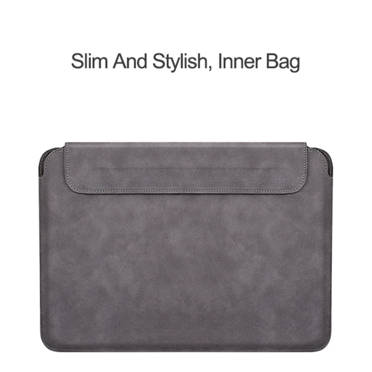 PU03 Borsa fodera per notebook in pelle di pecora leggera, 13.3 inch, 14.1-15.4 inch