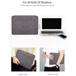 PU03 Borsa fodera per notebook in pelle di pecora leggera, 13.3 inch, 14.1-15.4 inch
