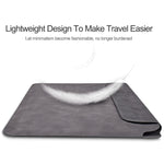 PU03 Borsa fodera per notebook in pelle di pecora leggera, 13.3 inch, 14.1-15.4 inch