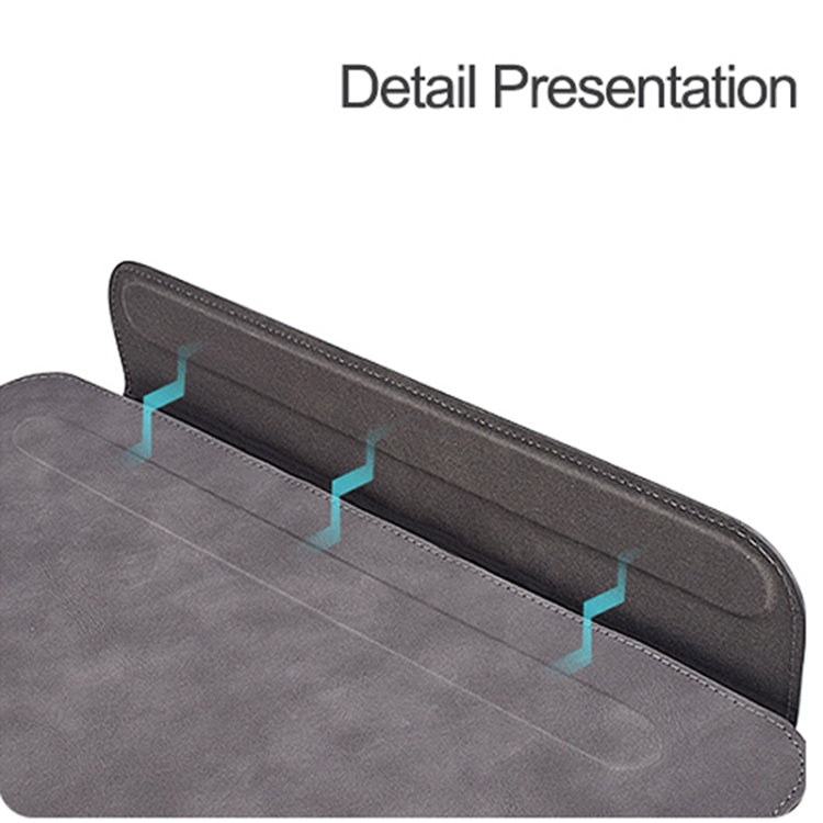 PU03 Borsa fodera per notebook in pelle di pecora leggera, 13.3 inch, 14.1-15.4 inch