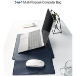 PU06 Borsa multifunzionale per laptop 3 in 1 in PU, 13.3 inch, 14.1-15.4 inch