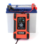 FOXSUR 12A / 12V / 24V Caricabatteria AGM per batteria al piombo a 7 stadi per auto / moto, 12A, US Plug, 12A, EU Plug, 12A, JP Plug, 12A, UK Plug