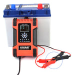 FOXSUR 12A / 12V / 24V Caricabatteria AGM per batteria al piombo a 7 stadi per auto / moto, 12A, US Plug, 12A, EU Plug, 12A, JP Plug, 12A, UK Plug