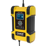 FOXSUR 12A / 12V / 24V Caricabatteria AGM per batteria al piombo a 7 stadi per auto / moto, 12A, US Plug, 12A, EU Plug, 12A, JP Plug, 12A, UK Plug