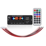 JX-808BT Scheda decodificatore lettore audio MP3 per auto 12V Radio FM USB, con Bluetooth / Controllo remoto / Registrazione, JX-808BT